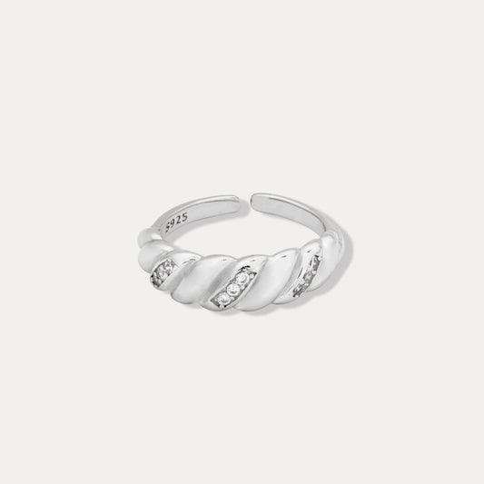 Cristales En Las Crestas Silver Ring