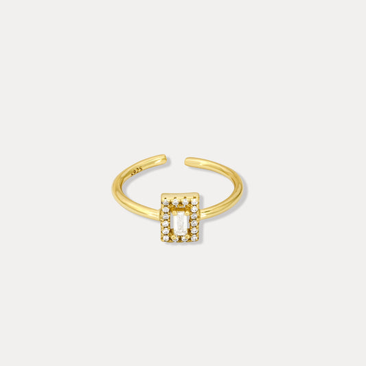 Square Crystal Ring